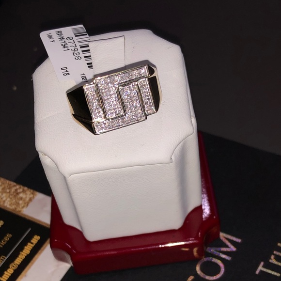 10k solid gold real si diamond ring FREE APPRAISAL not plated not CZ stunning! - Picture 8 of 10